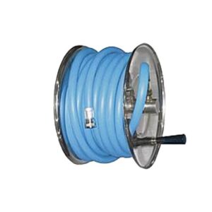 Enrouleur manuel INOX équipé avec tuyau 20 mètres EASY CLEAN
