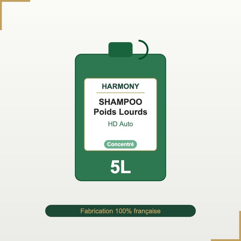 SHAMPOO Poids Lourds Auto HD 5L — Shampoing camion professionnel fabriqué en France